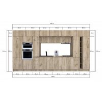 Bucatarie ZONE 460 FRONT PAL K002 / decor K002